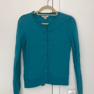 Gorgeous Banana Republic Teal Cardigan Sweater